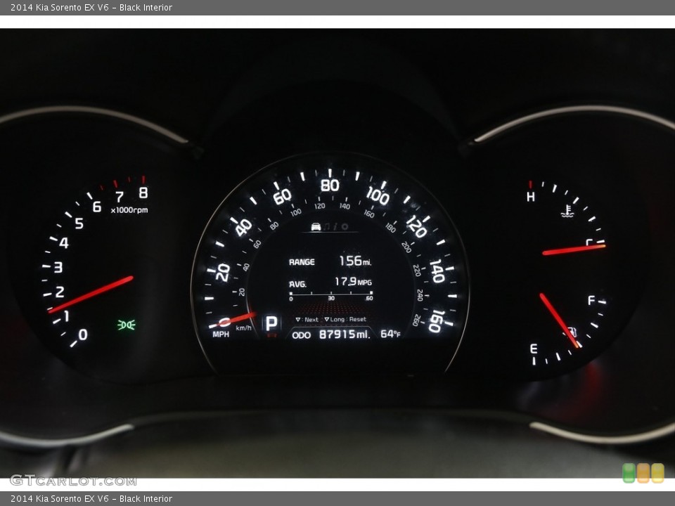 Black Interior Gauges for the 2014 Kia Sorento EX V6 #141967869