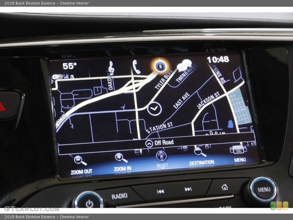 Chestnut Interior Navigation for the 2018 Buick Envision Essence #141968379
