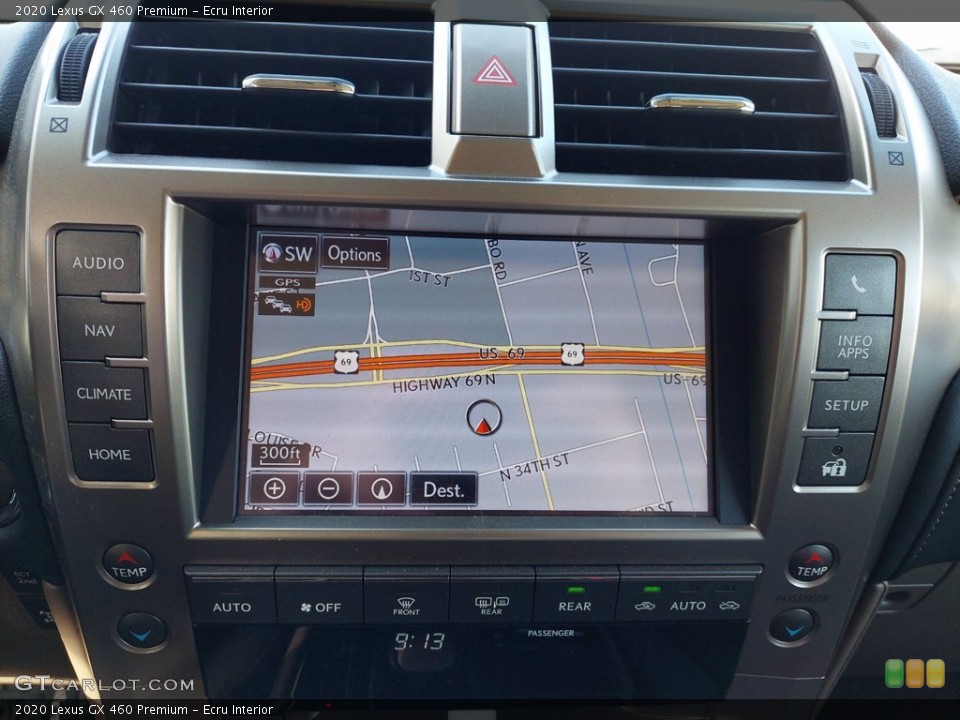 Ecru Interior Navigation for the 2020 Lexus GX 460 Premium #141968628