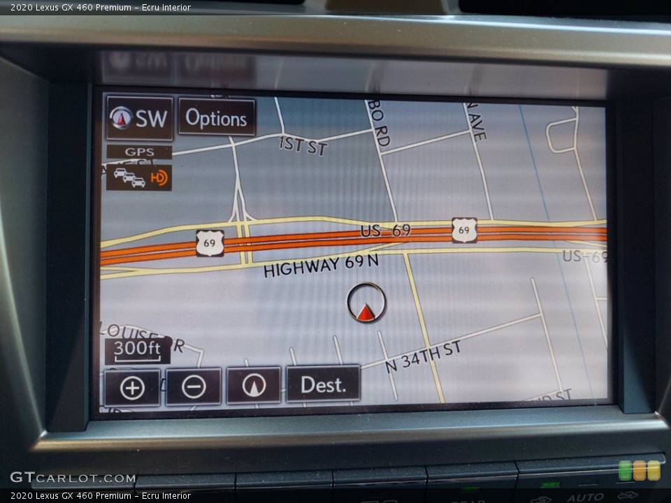 Ecru Interior Navigation for the 2020 Lexus GX 460 Premium #141968688