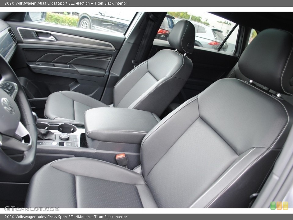 Titan Black Interior Front Seat for the 2020 Volkswagen Atlas Cross Sport SEL 4Motion #141969393