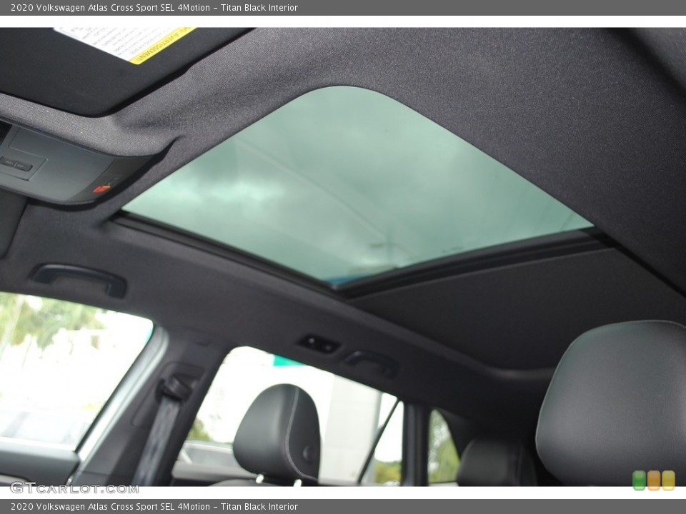 Titan Black Interior Sunroof for the 2020 Volkswagen Atlas Cross Sport SEL 4Motion #141969465