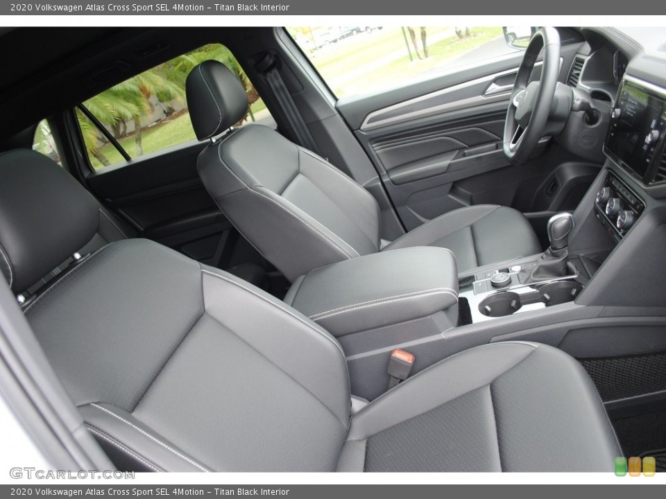 Titan Black Interior Front Seat for the 2020 Volkswagen Atlas Cross Sport SEL 4Motion #141969507