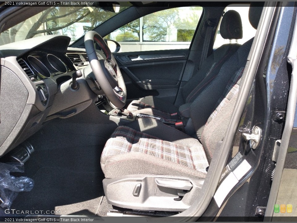 Titan Black Interior Front Seat for the 2021 Volkswagen Golf GTI S #141969651