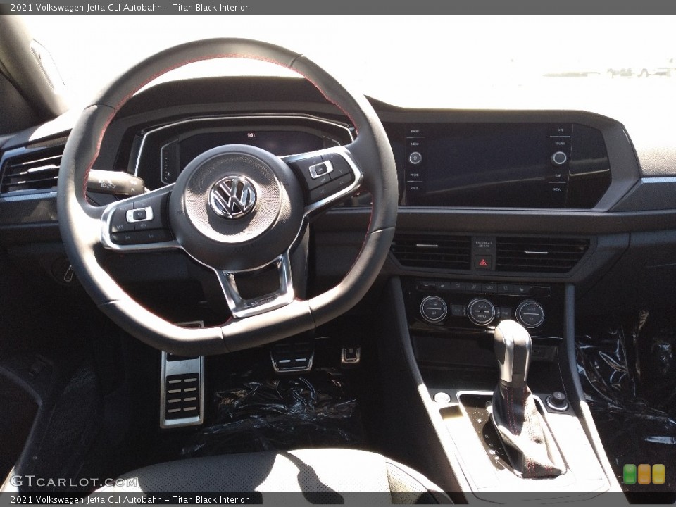 Titan Black Interior Dashboard for the 2021 Volkswagen Jetta GLI Autobahn #141969966