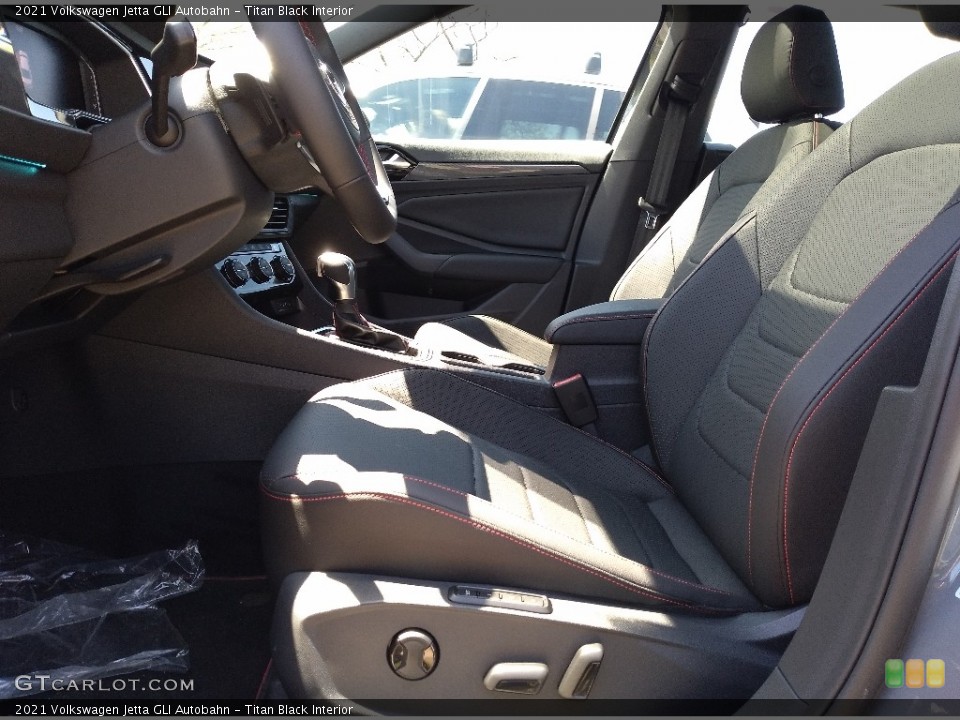 Titan Black Interior Front Seat for the 2021 Volkswagen Jetta GLI Autobahn #141969990