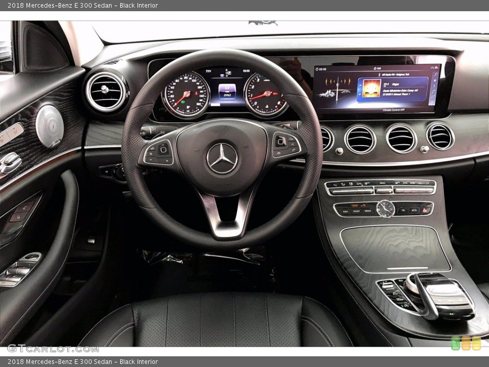Black Interior Dashboard for the 2018 Mercedes-Benz E 300 Sedan #141971130