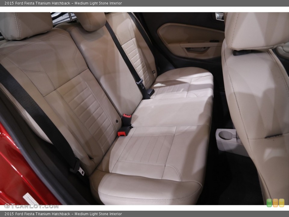 Medium Light Stone Interior Rear Seat for the 2015 Ford Fiesta Titanium Hatchback #141971226