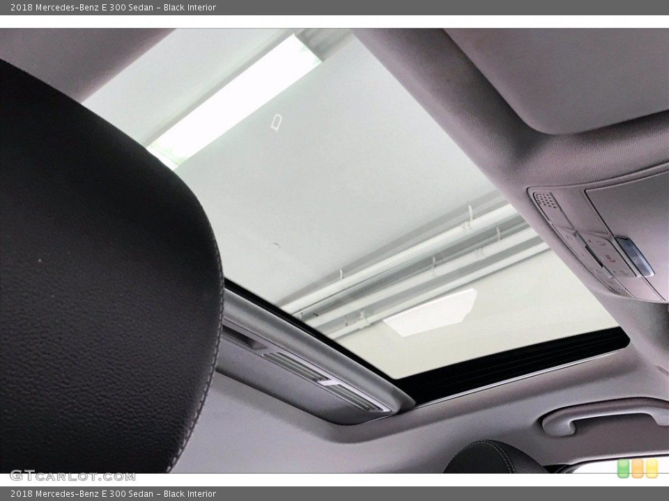 Black Interior Sunroof for the 2018 Mercedes-Benz E 300 Sedan #141971715