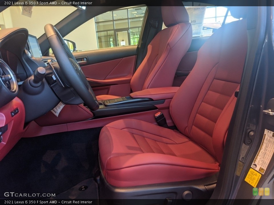 Circuit Red Interior Photo for the 2021 Lexus IS 350 F Sport AWD #141972921