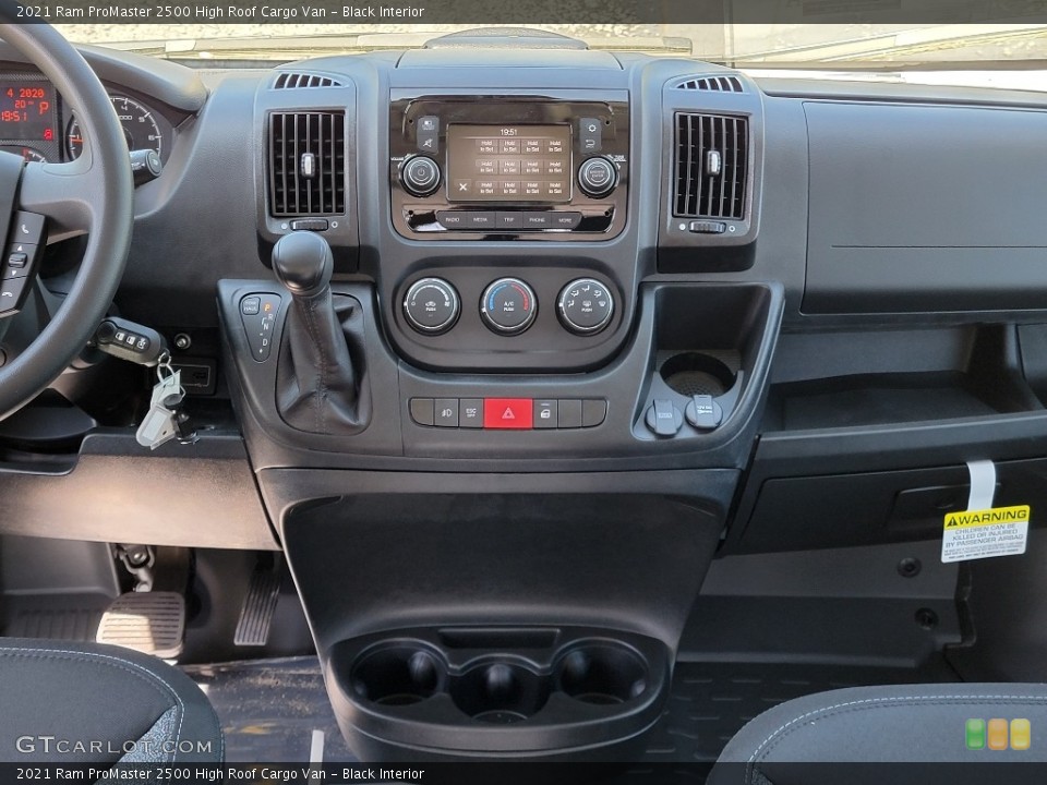 Black Interior Dashboard for the 2021 Ram ProMaster 2500 High Roof Cargo Van #141973452