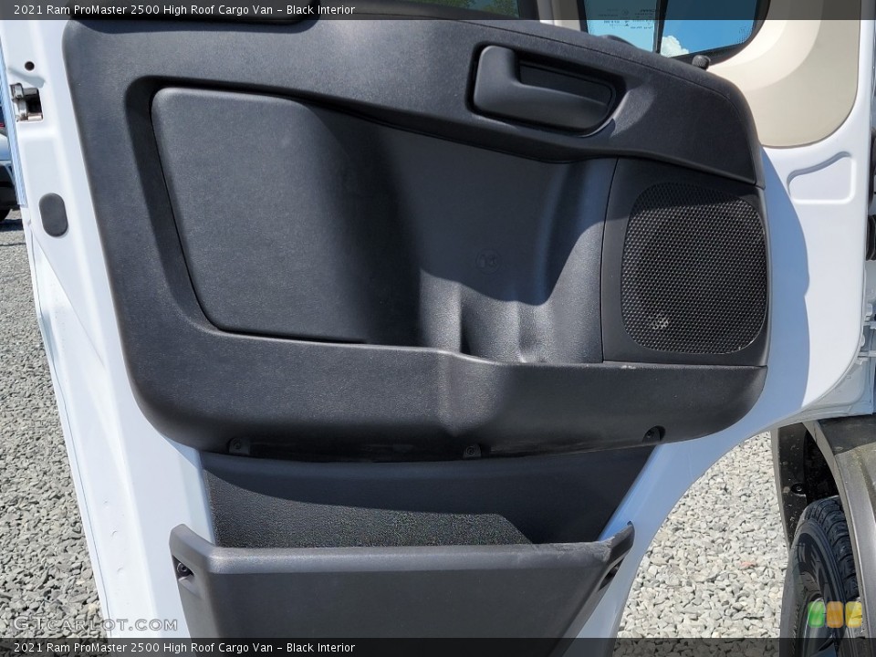 Black Interior Door Panel for the 2021 Ram ProMaster 2500 High Roof Cargo Van #141973494