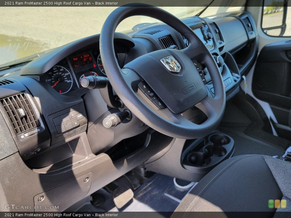 Black Interior Steering Wheel for the 2021 Ram ProMaster 2500 High Roof Cargo Van #141973521
