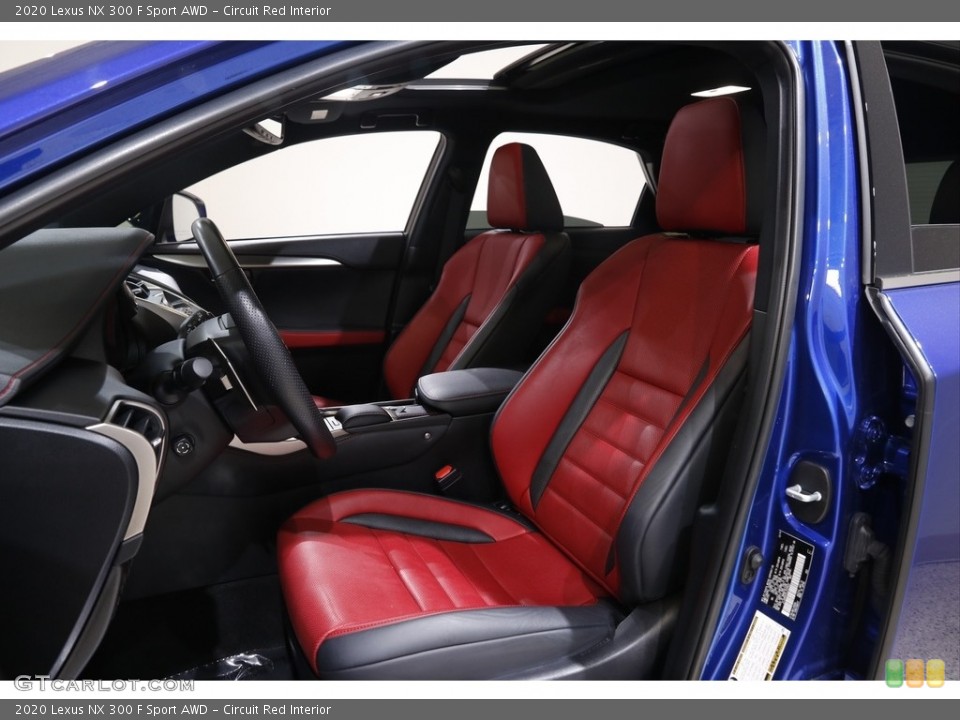 Circuit Red Interior Photo for the 2020 Lexus NX 300 F Sport AWD #141975282