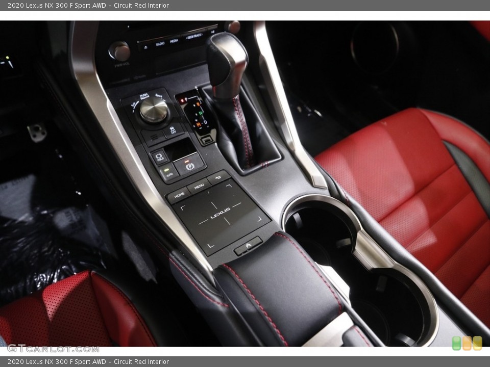 Circuit Red Interior Controls for the 2020 Lexus NX 300 F Sport AWD #141975351