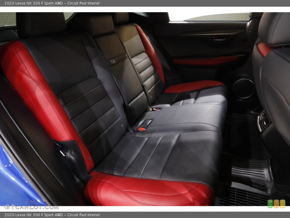 Circuit Red Interior Rear Seat for the 2020 Lexus NX 300 F Sport AWD #141975387