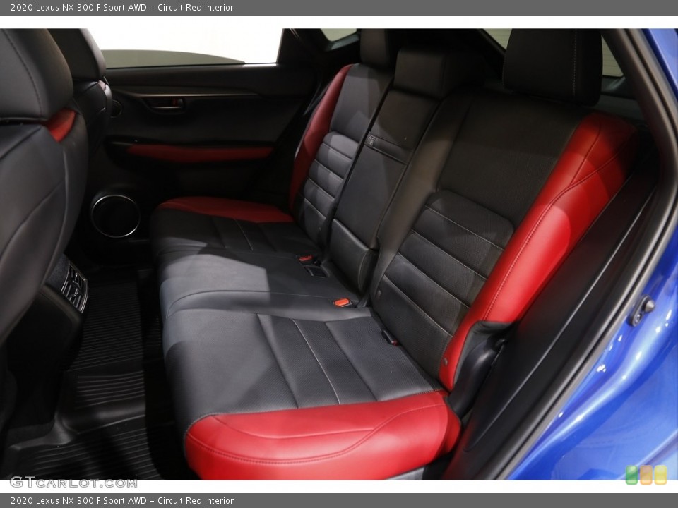 Circuit Red Interior Rear Seat for the 2020 Lexus NX 300 F Sport AWD #141975396