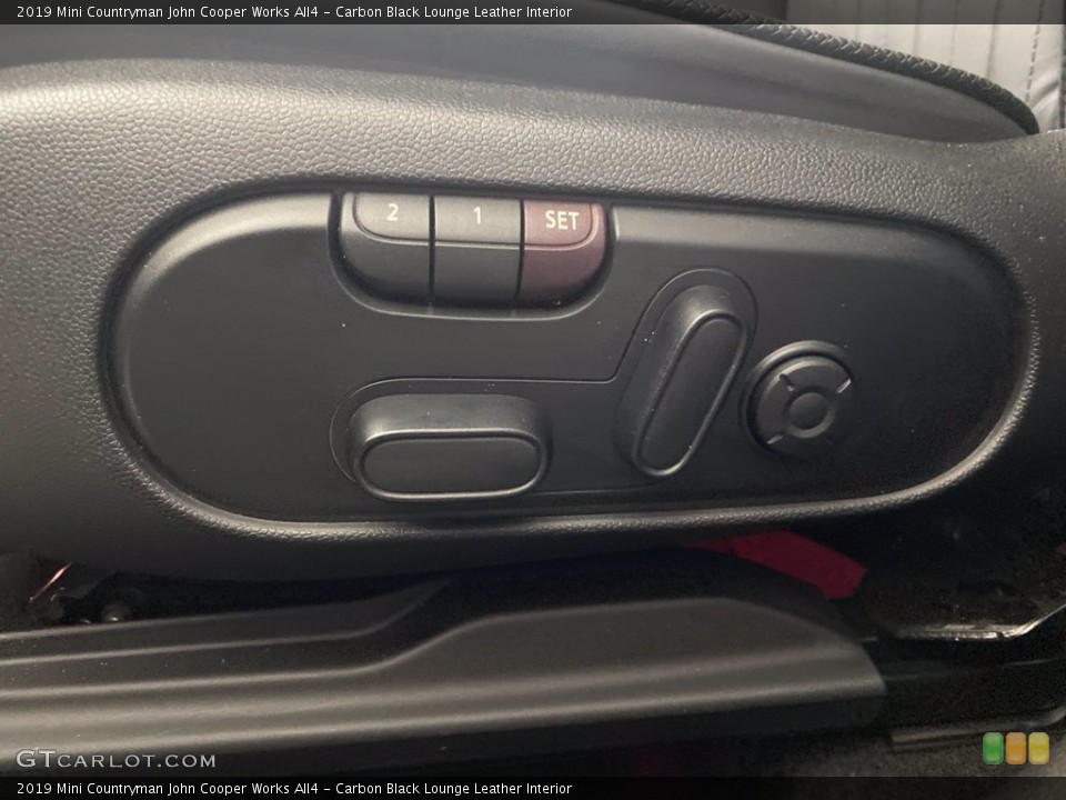 Carbon Black Lounge Leather Interior Controls for the 2019 Mini Countryman John Cooper Works All4 #141977223
