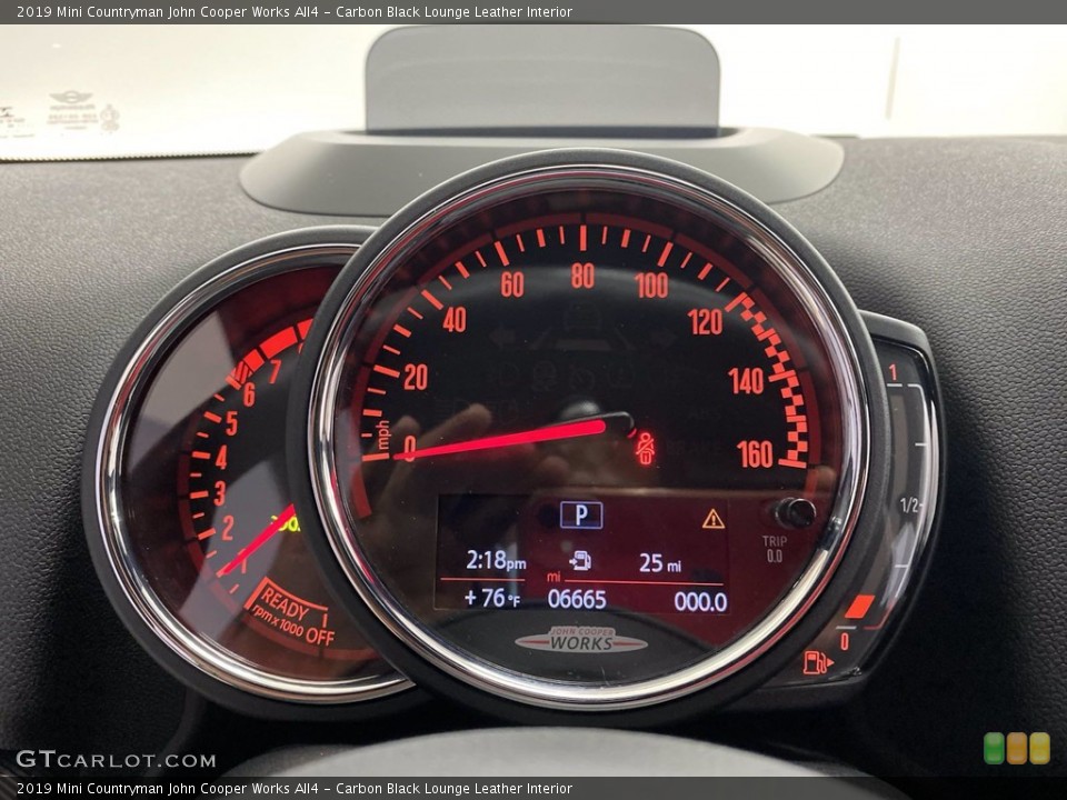 Carbon Black Lounge Leather Interior Gauges for the 2019 Mini Countryman John Cooper Works All4 #141977241