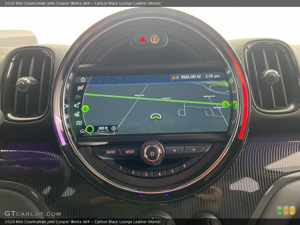 Carbon Black Lounge Leather Interior Navigation for the 2019 Mini Countryman John Cooper Works All4 #141977250