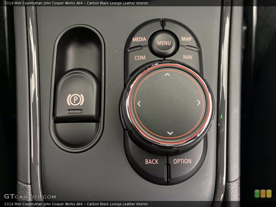 Carbon Black Lounge Leather Interior Controls for the 2019 Mini Countryman John Cooper Works All4 #141977262