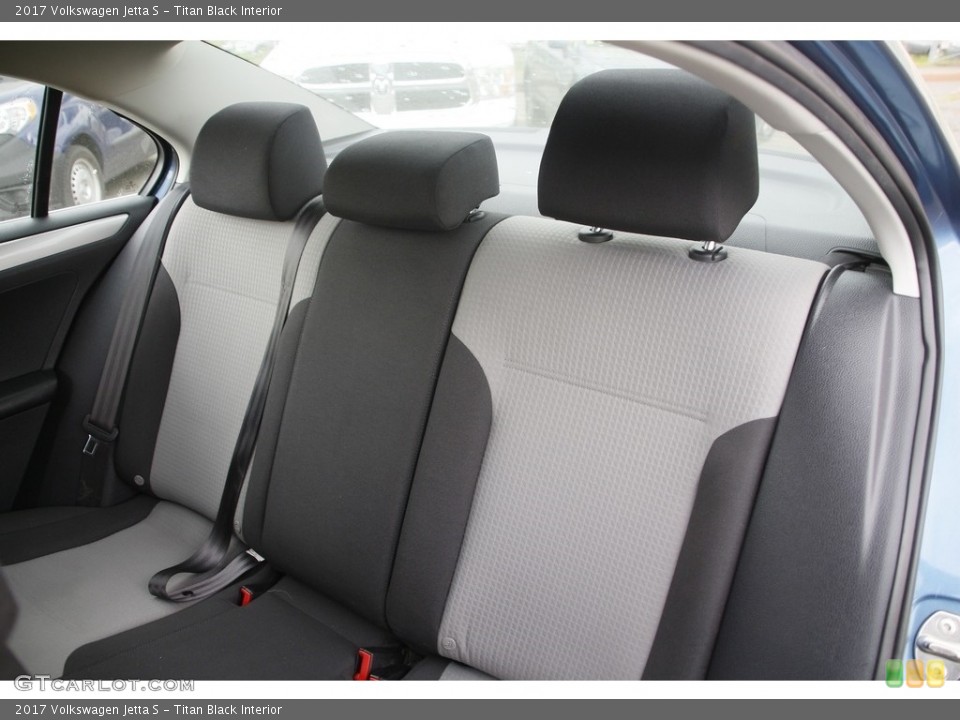 Titan Black Interior Rear Seat for the 2017 Volkswagen Jetta S #141981478