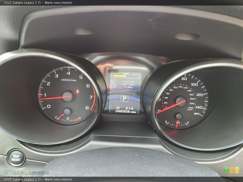 Warm Ivory Interior Gauges for the 2015 Subaru Legacy 2.5i #141985604