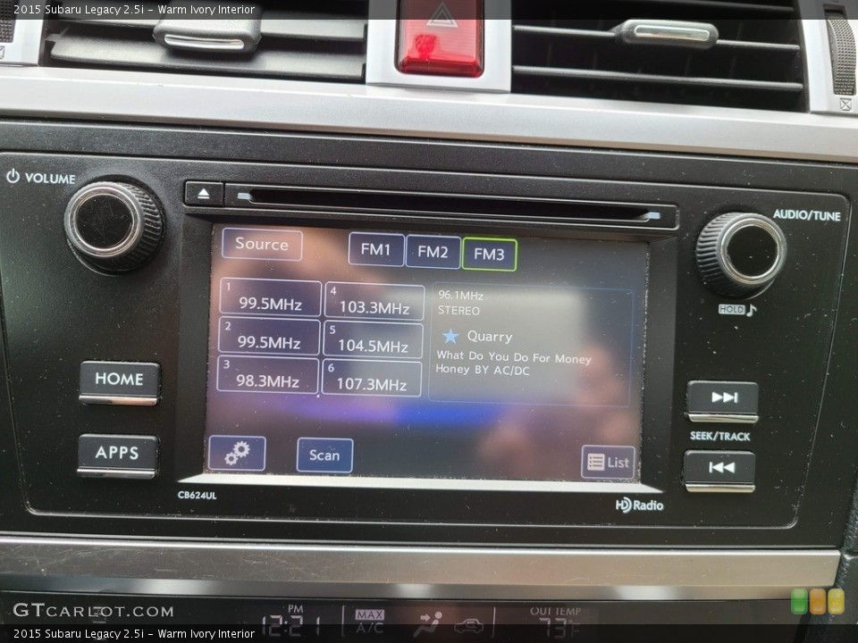 Warm Ivory Interior Controls for the 2015 Subaru Legacy 2.5i #141985649