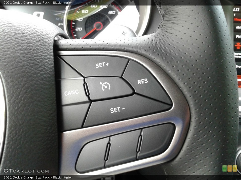 Black Interior Steering Wheel for the 2021 Dodge Charger Scat Pack #141986135