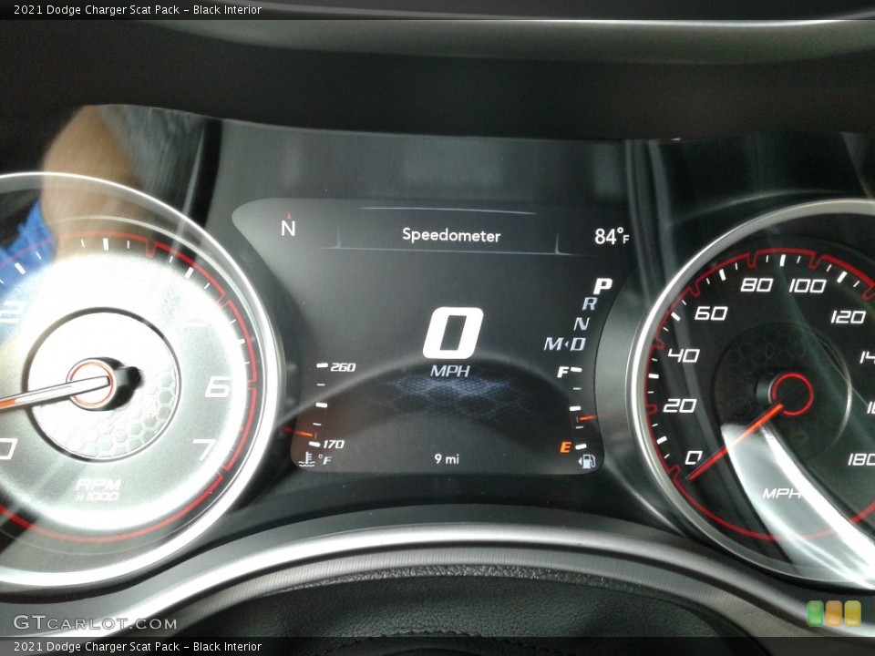 Black Interior Gauges for the 2021 Dodge Charger Scat Pack #141986162
