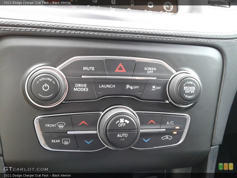 Black Interior Controls for the 2021 Dodge Charger Scat Pack #141986267
