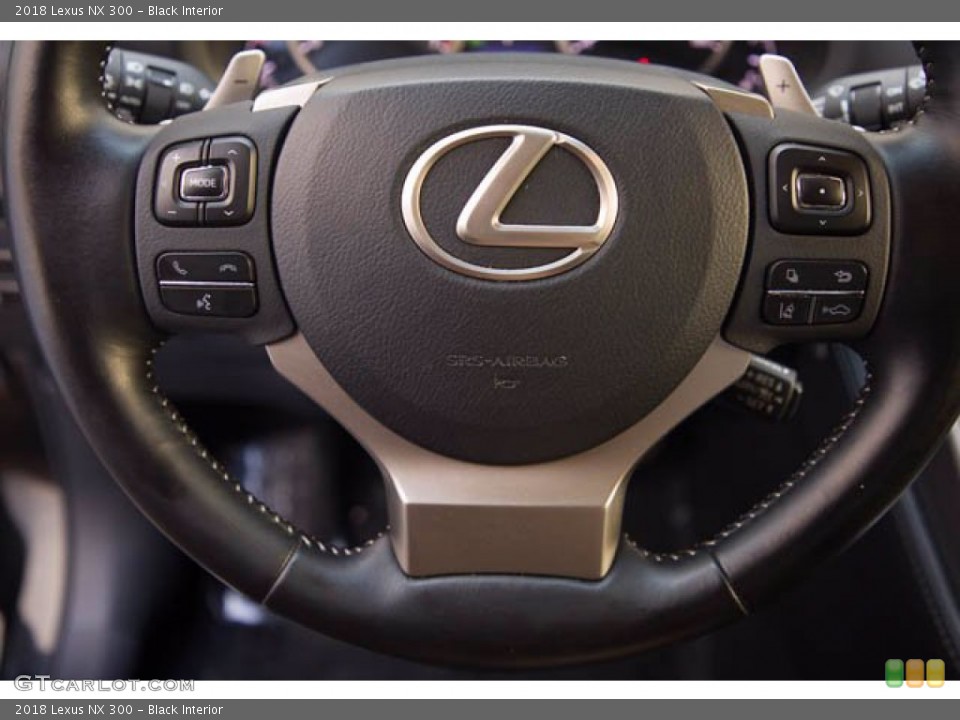 Black Interior Steering Wheel for the 2018 Lexus NX 300 #141986810
