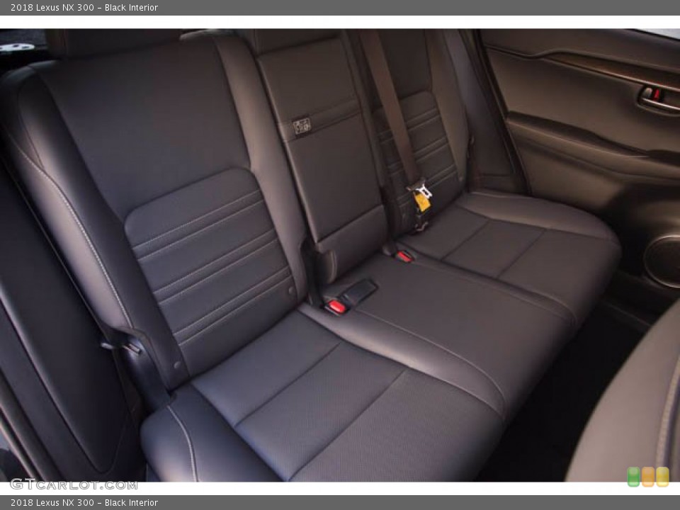 Black Interior Rear Seat for the 2018 Lexus NX 300 #141986972