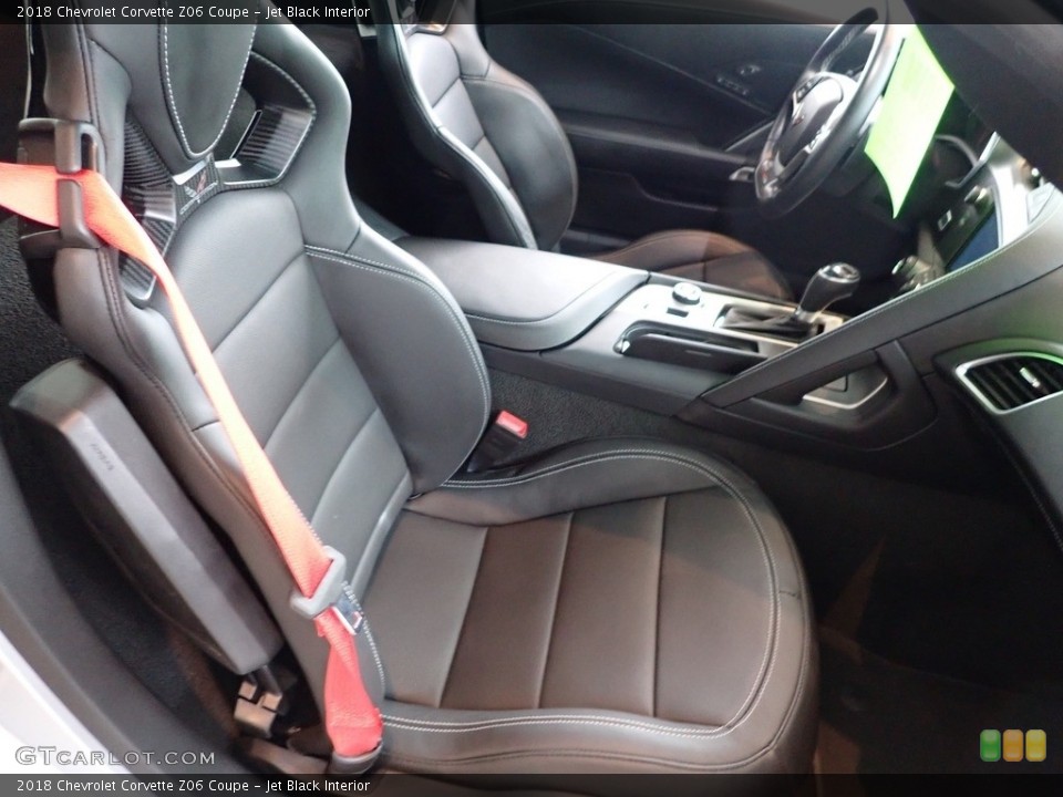 Jet Black Interior Front Seat for the 2018 Chevrolet Corvette Z06 Coupe #141990062