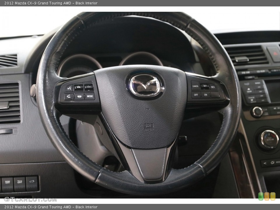 Black Interior Steering Wheel for the 2012 Mazda CX-9 Grand Touring AWD #141993672