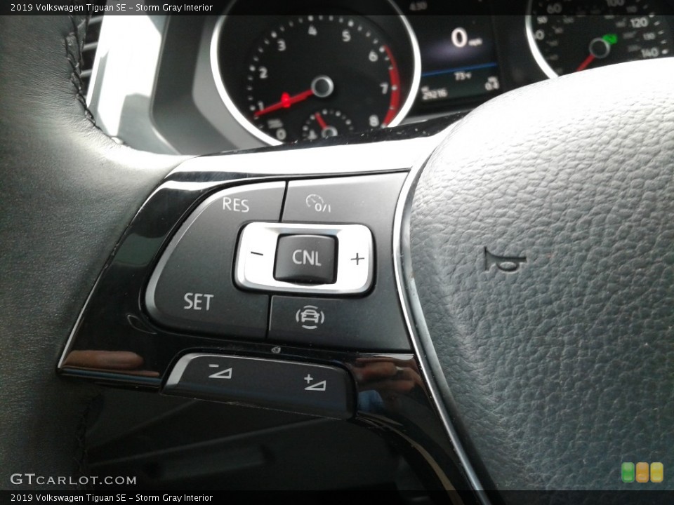 Storm Gray Interior Steering Wheel for the 2019 Volkswagen Tiguan SE #141997860