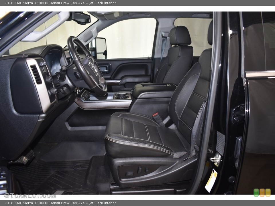 Jet Black Interior Front Seat for the 2018 GMC Sierra 3500HD Denali Crew Cab 4x4 #141998796