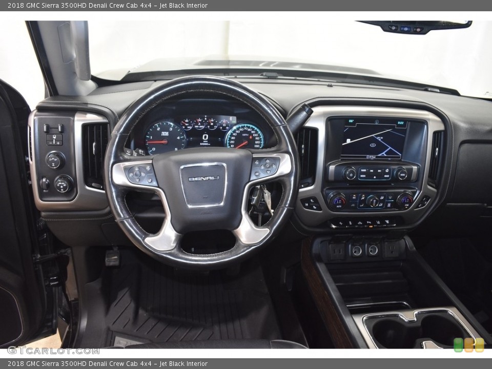 Jet Black Interior Dashboard for the 2018 GMC Sierra 3500HD Denali Crew Cab 4x4 #141998934
