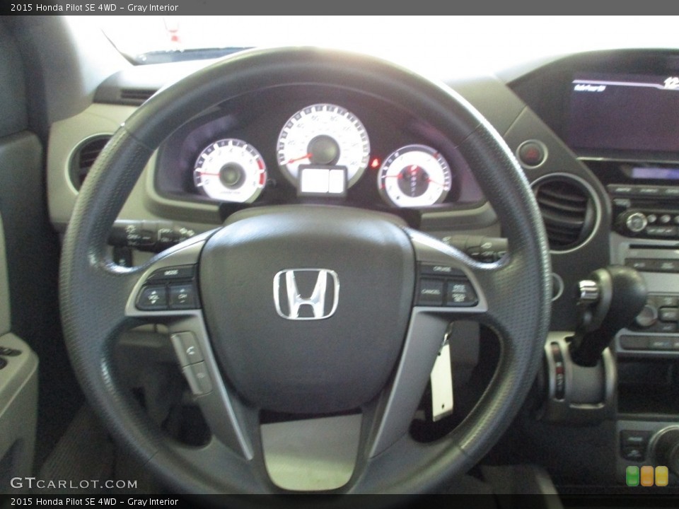 Gray Interior Steering Wheel for the 2015 Honda Pilot SE 4WD #141998991