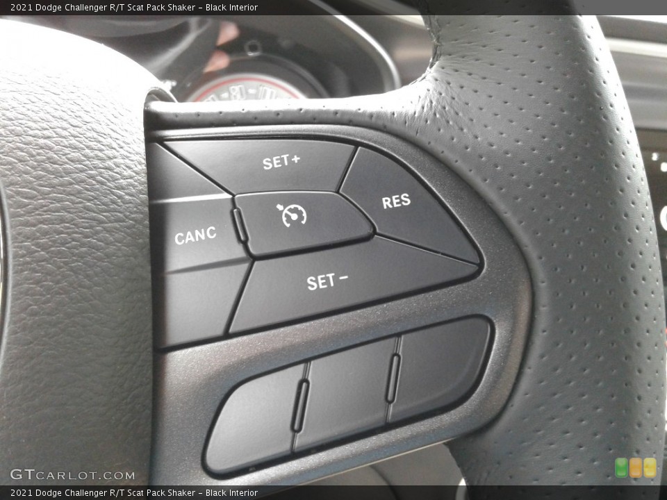 Black Interior Steering Wheel for the 2021 Dodge Challenger R/T Scat Pack Shaker #142000446
