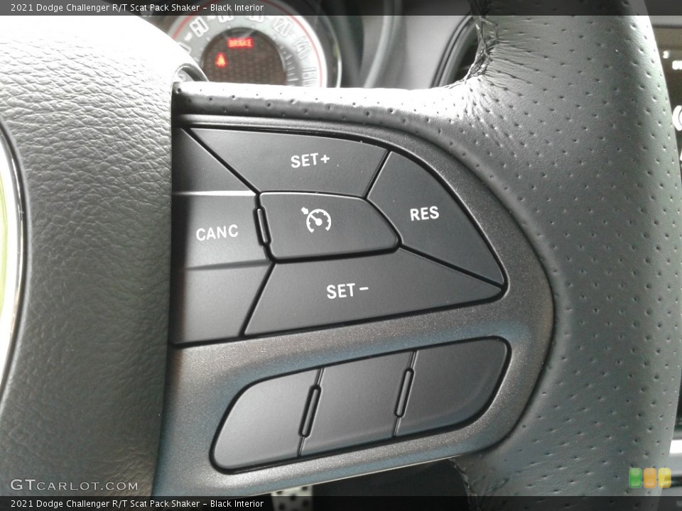 Black Interior Steering Wheel for the 2021 Dodge Challenger R/T Scat Pack Shaker #142001175