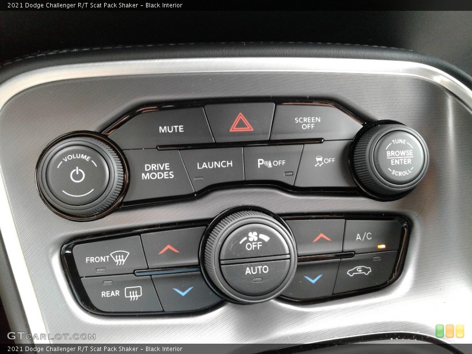 Black Interior Controls for the 2021 Dodge Challenger R/T Scat Pack Shaker #142001304