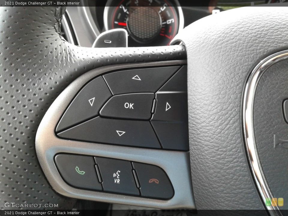 Black Interior Steering Wheel for the 2021 Dodge Challenger GT #142002669