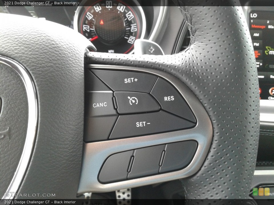 Black Interior Steering Wheel for the 2021 Dodge Challenger GT #142002693