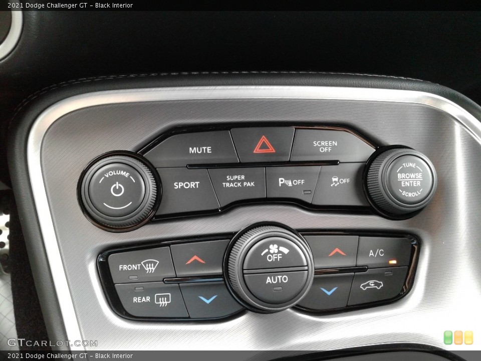 Black Interior Controls for the 2021 Dodge Challenger GT #142002807