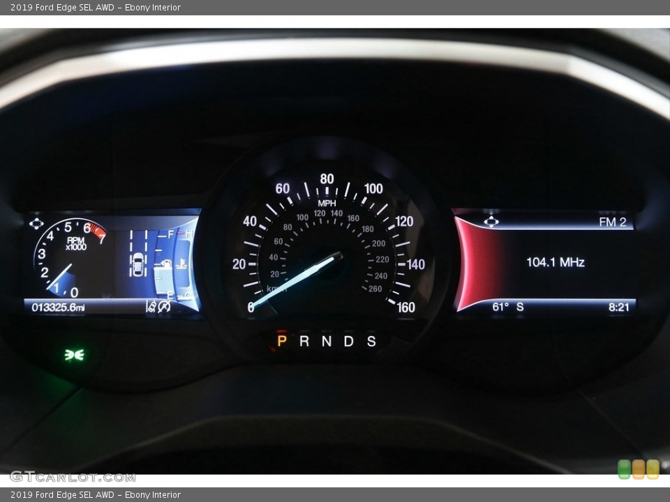 Ebony Interior Gauges for the 2019 Ford Edge SEL AWD #142003137