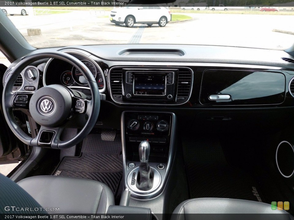 Titan Black Interior Dashboard for the 2017 Volkswagen Beetle 1.8T SEL Convertible #142004679