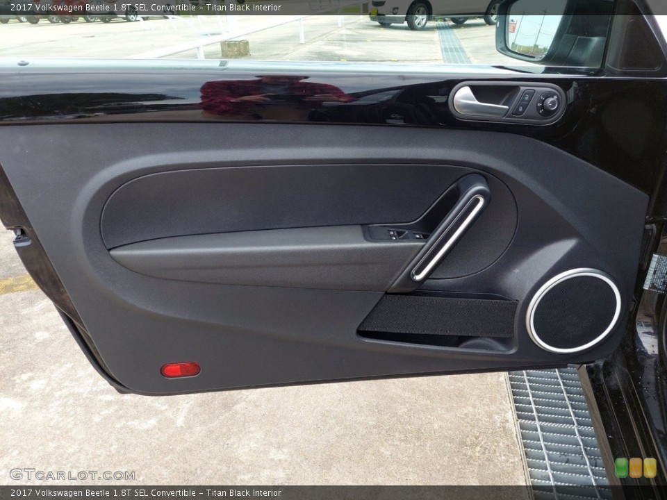 Titan Black Interior Door Panel for the 2017 Volkswagen Beetle 1.8T SEL Convertible #142004778