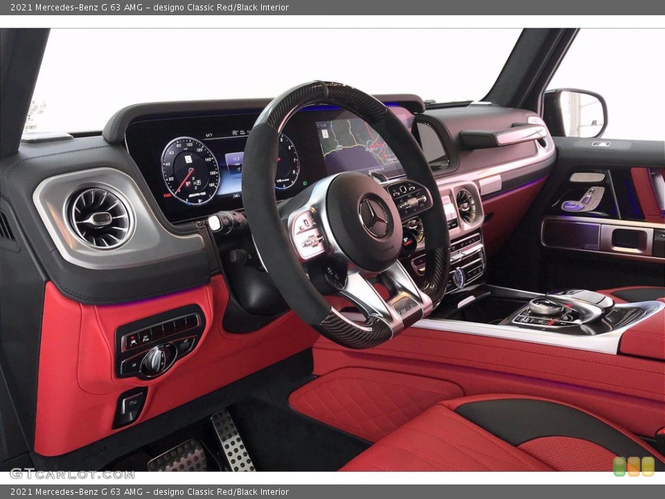 designo Classic Red/Black Interior Dashboard for the 2021 Mercedes-Benz G 63 AMG #142005963