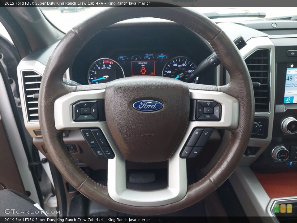 King Ranch Java Interior Steering Wheel for the 2019 Ford F350 Super Duty King Ranch Crew Cab 4x4 #142006182